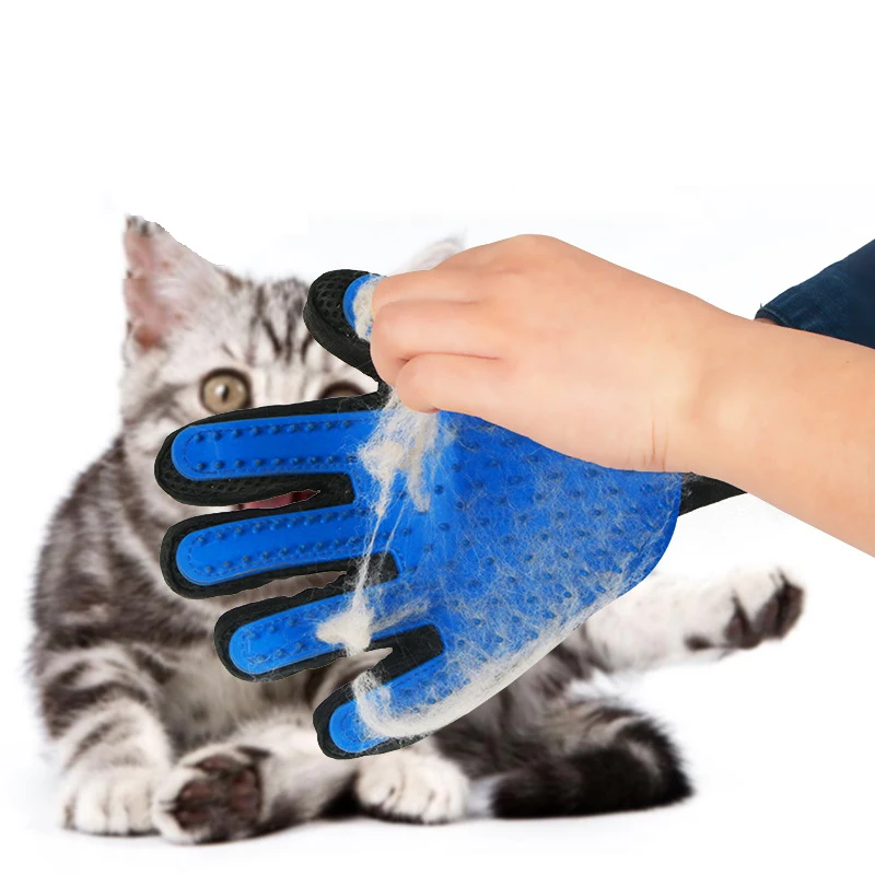 1 шт Pet Кисть перчатки Deshedding нежный эффективное Уход за лошадьми кошачьи перчатки собака Ванна средства по уходу за животными Pet перчатки