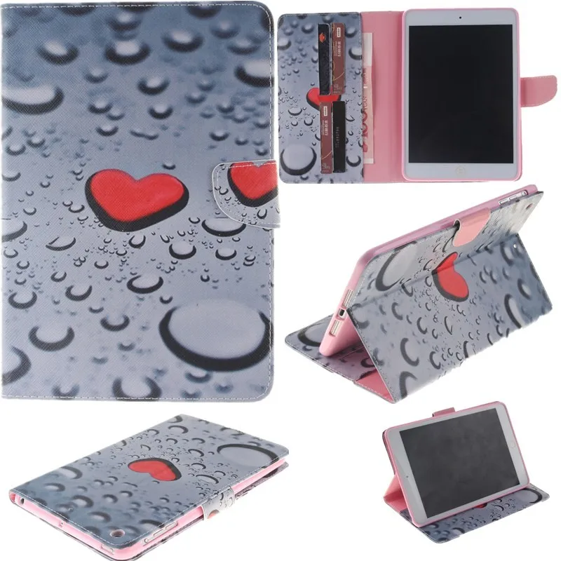 Lovly Flower Flip Wallet Case For Apple iPad Mini Cover For Mini 2 Mini1 Mini 3 Case PU Leather Stand Tablet Cover Case Fundas (31)