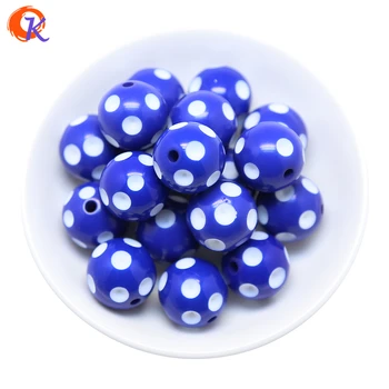 

Cordial Design 100PCS/Lot Royal Blue 20MM Resin Polka Dot Beads Resin Round Chunky Beads for Chunky Necklace Jewelry CDWB-514062