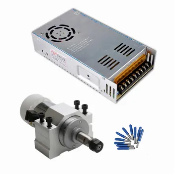 

300W Spindle Motor DC Air Cooled Switching Power Supply Driver 52MM Clamp ER11 CNC tools