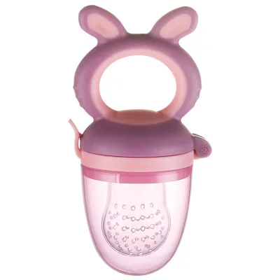 SiliconeBaby фрукты овощи соска еда жевательная Nibbler NippleTeether 1 шт. младенец s m l Сетчатое ситечко для мяса пюре nippler - Цвет: Purple--M