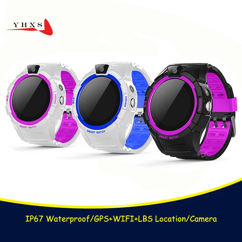 

IP67 Waterproof Round Smart GPS WIFI Location Touch Screen SOS Call Monitor Camera Wristwatch Finder Tracker Watch for Kid Child