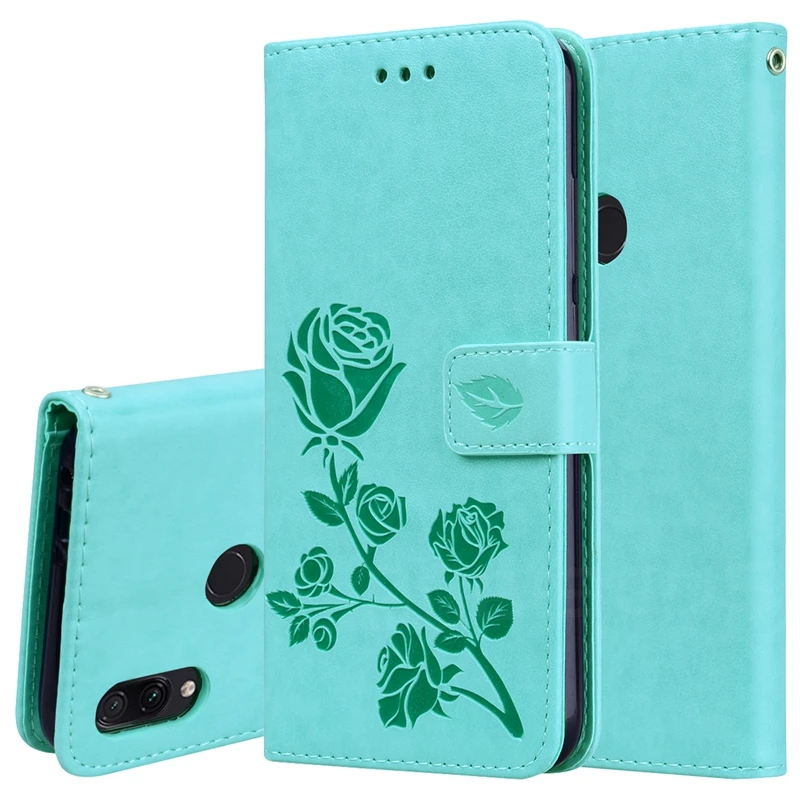 3D Embossing Flip Leather Case For Xiaomi Remdi Note 8 Pro Redmi 8A RedmiNOTE8 nOTE8 8 Pro Rose flower Cover coque xiaomi leather case