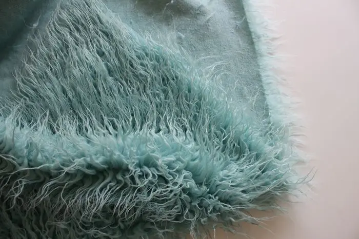 Светло-голубая монгольская курчавая овечка ткань искусственный мех искусственный жилет меховое пальто детские фотографии реквизит продается двором