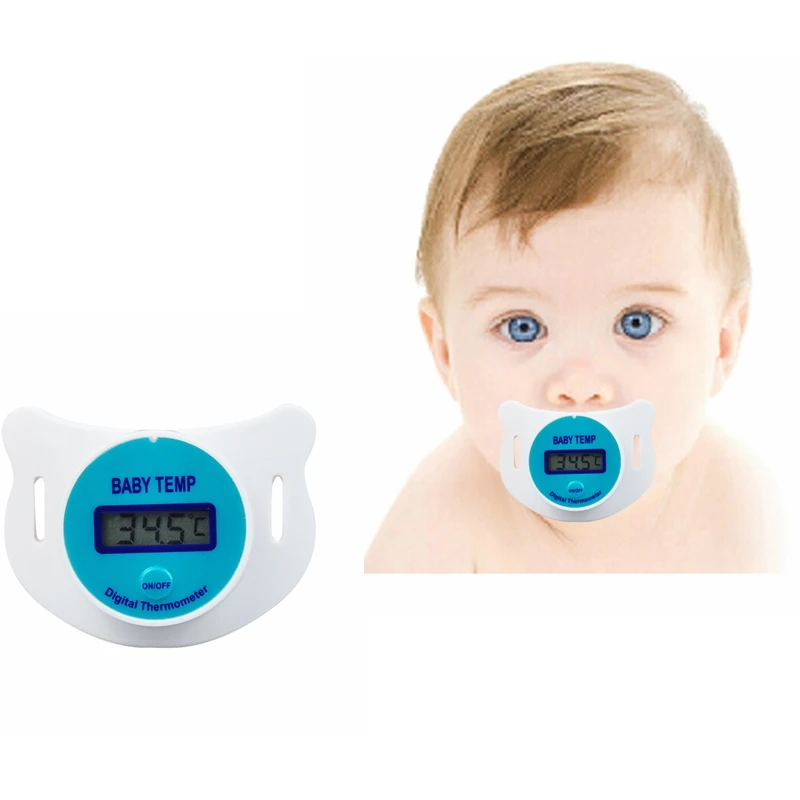 Practical Digital LCD Pacifier Baby Infants Nipple Thermometer For Kids