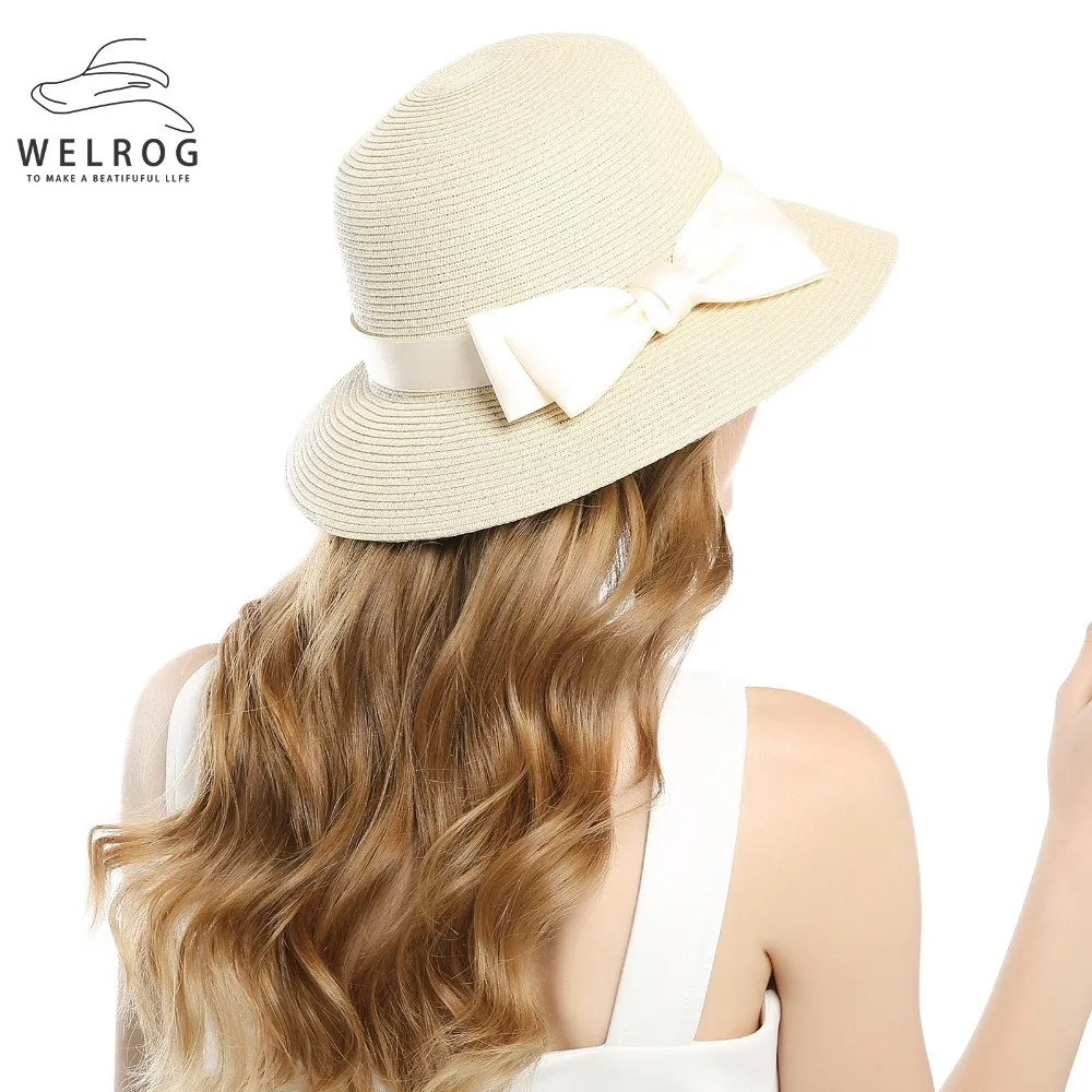 floppy beach hat with bow
