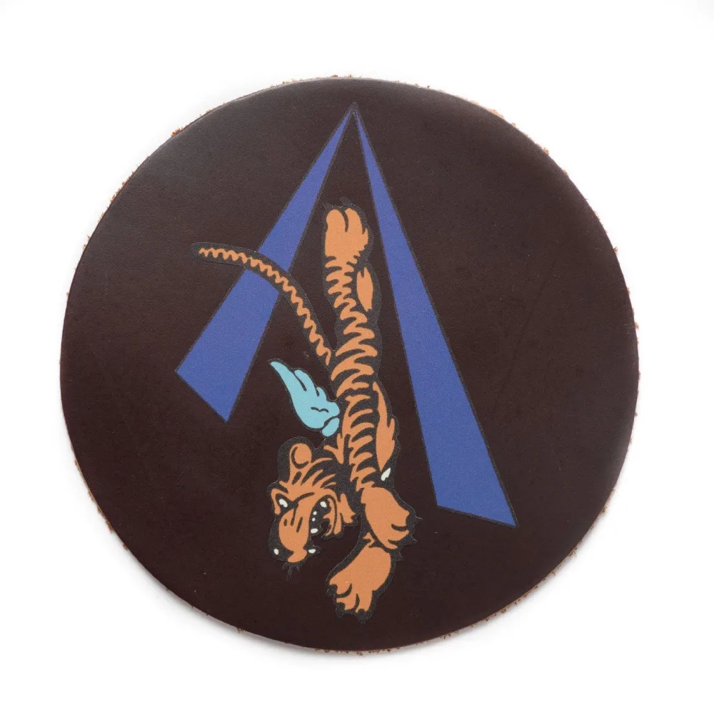 

TACTICS WW2 Military US AIR VETERANS JACKET PATCH FORCE FLYING TIGERS LEATHER ROUND PATCH- World military Store