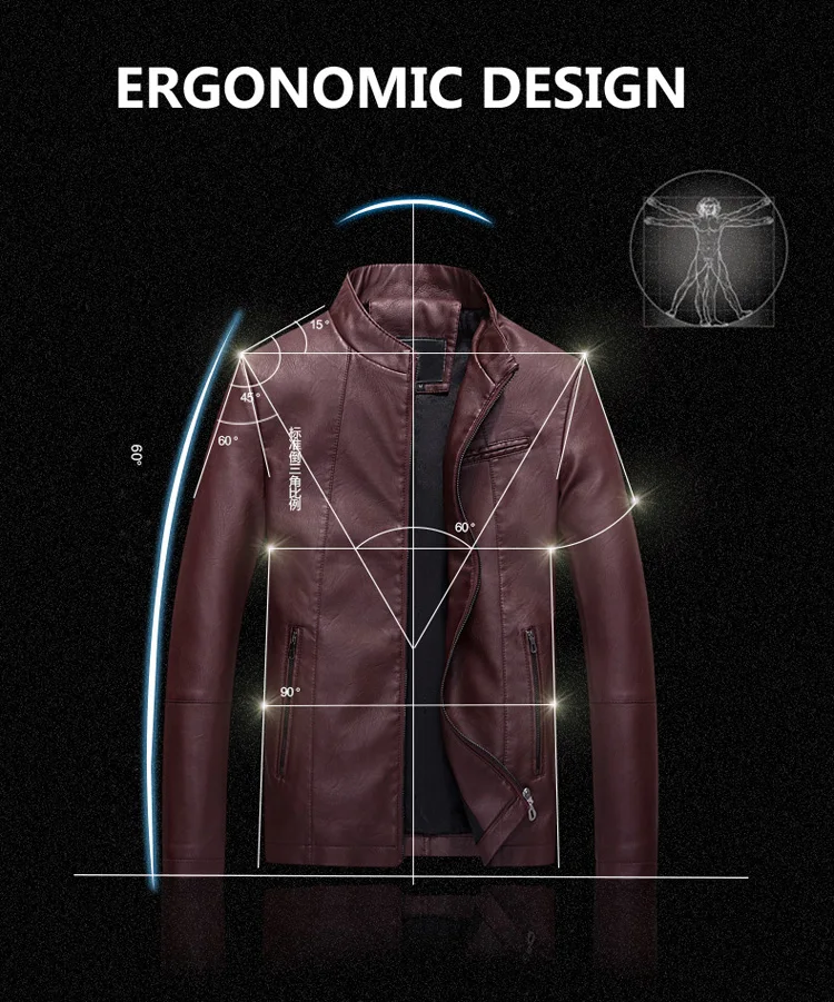 LUYZJZEN мотоциклетная куртка из искусственной кожи, мужская зимняя куртка, Новое поступление, мужские куртки, повседневные однотонные кожаные пальто на молнии, 633
