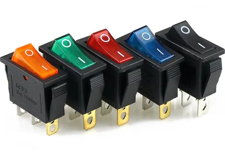 

1PCS On/Off Rectangle Long Rocker Switch with Waterproof Cover Car Dash SPST KCD3 3PIN