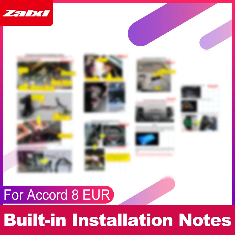 Cheap ZaiXi Car Android Multimedia For Honda Accord 8 EUR 2008~2013 GPS Navigation Android auto Carplay Radio Mirror link Radio WiFi 5