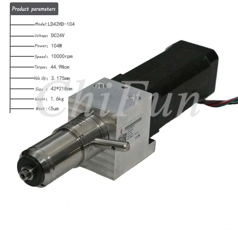 Высокоточный Карманный ЧПУ шпиндель станка с числовым управлением 10000 об/мин Н.