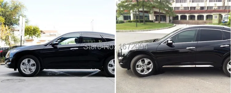 Нержавеющая сталь Боковая дверь кузова литья Накладка для Honda Crosstour 2012