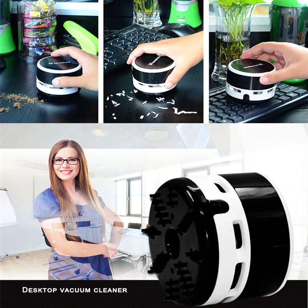 

Mini Vacuum Cleaner Home Handheld cylinder Shaped For Laptop keyboard Desktop Dust cleaner Design 80*60mm Black colors