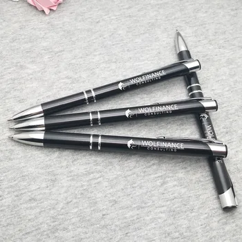 FREE LOGO +Free shipping !!30pcs/lot ballpoint pen super hot customer logo personalized gifts with your logo text FREE sales champion 60pcs lot 10 colors metal pen customized logo printing with free logo name or text for company event supplies