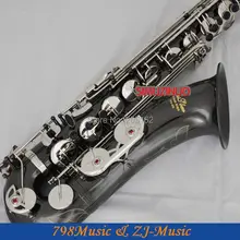 Профессиональный черный серебряный никель тенор саксофон высокой F# с чехлом