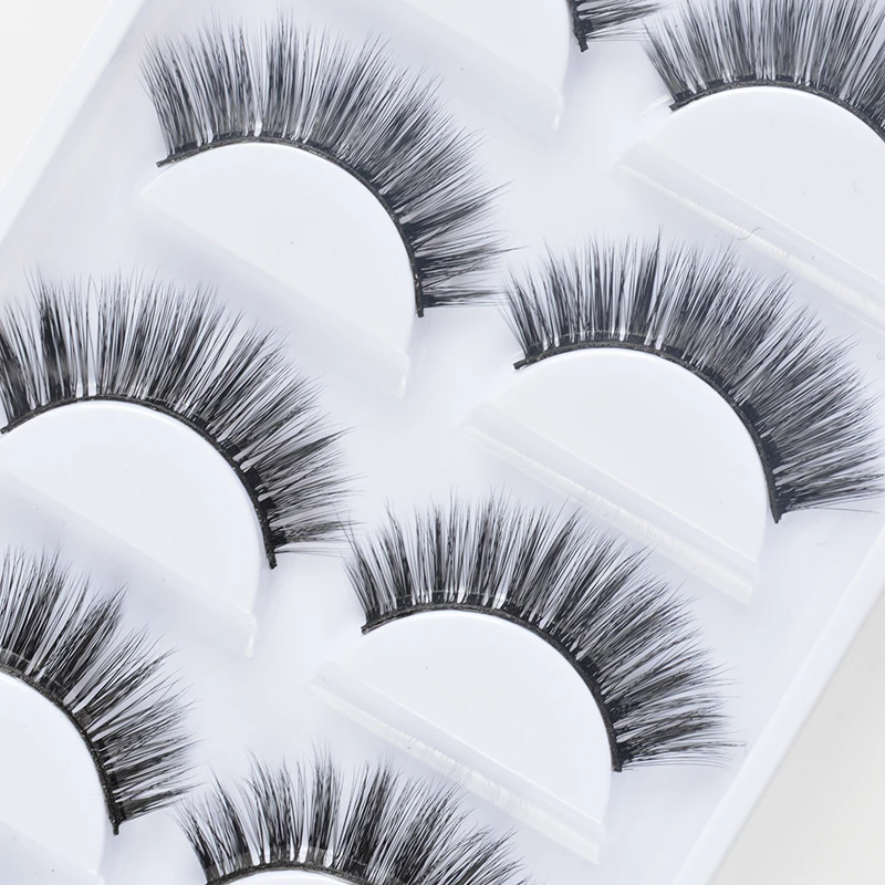 NEW 5 pairs mink eyelashes false lashes 3d fake eyelash extension make up cilios natural long cruelty free lash | Красота и здоровье