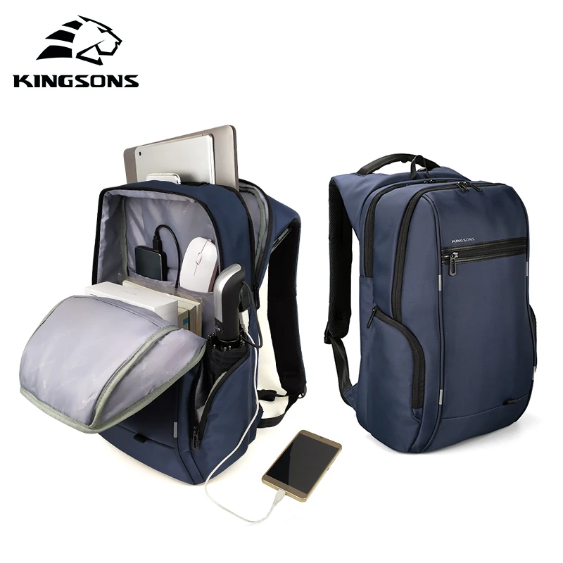 

KINGSONS 2019 New 15 Inch Big Capacity Laptop Backpack Men Women Fashion Backpack Business Leisure Travel Student Backpack