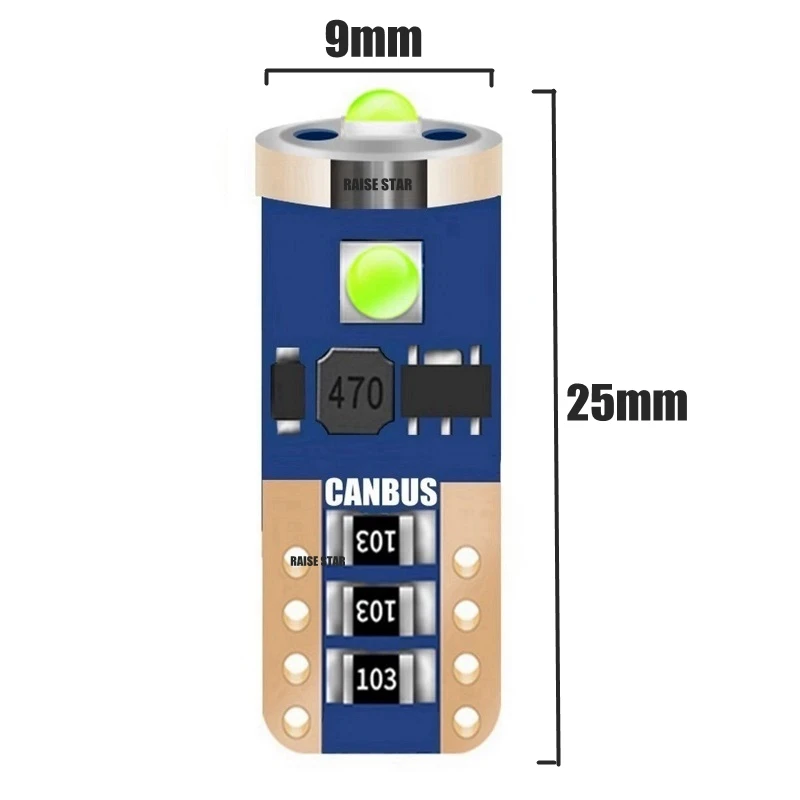 1 шт. T10 W5W Cree Chip LED CANBUS без ошибок Автомобильная купольная лампа для чтения мотор