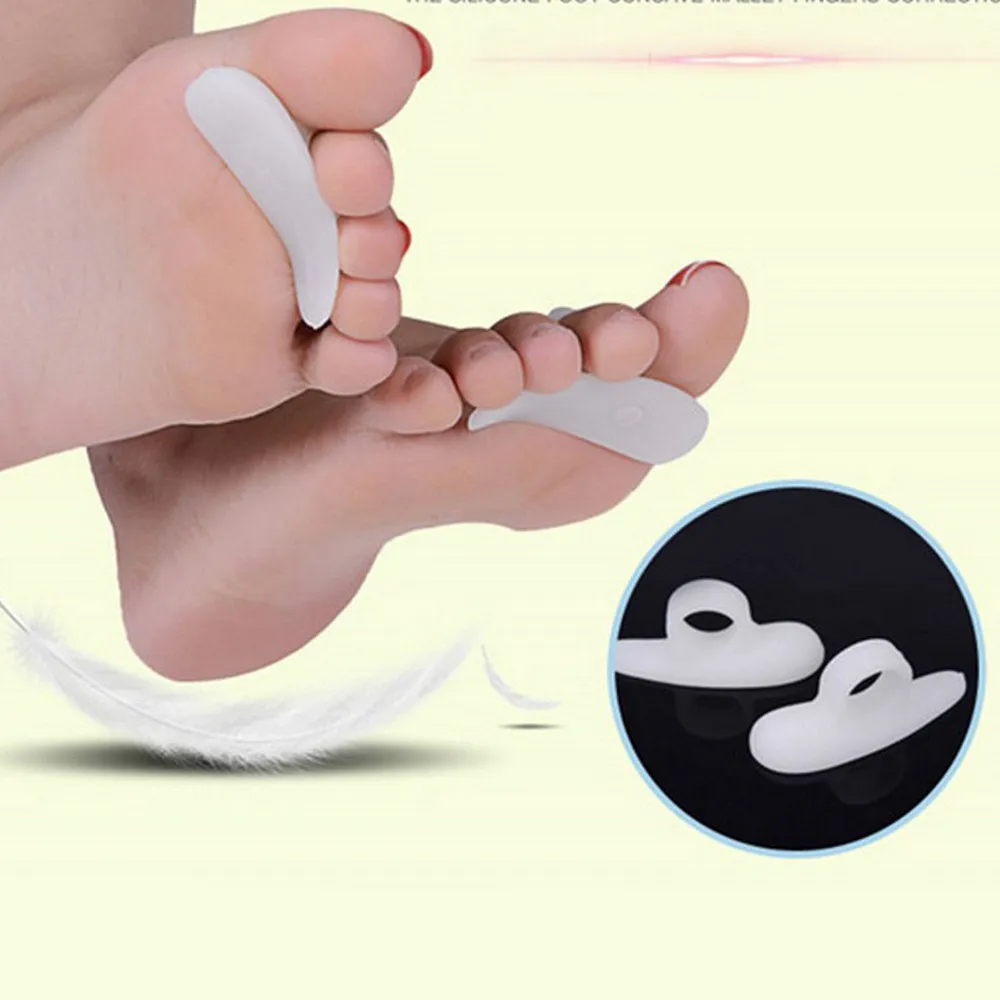 

2018 Adult Elastic Gel Line Bunion Protector Sleeve Toe Spreader Corrector Pad Foot Care Tool