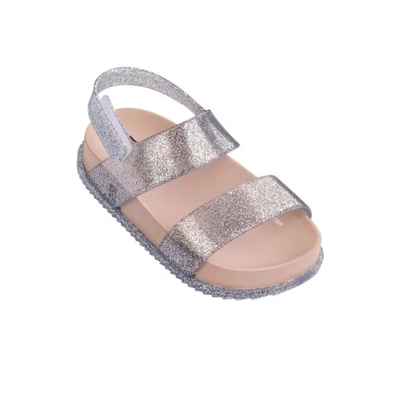 Melissa Original 1:1 Girls Sandals 2019 New Girl Jelly Sandals Girls Sandals Melissa Beach Sandal 14cm-18cm Non-slip Shoes