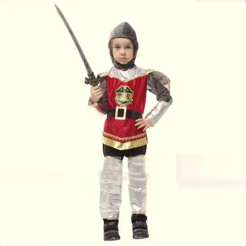 Children's Halloween Stage Performance Costumes Royal Armor Warrior