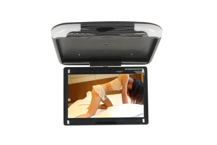 1" дюймовый автомобильный СВЕТОДИОДНЫЙ монитор с цифровым экраном, автомобильный монитор на крыше, Автомобильный потолочный монитор, откидной монитор