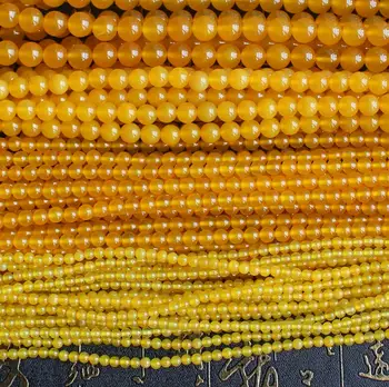 

Yellow Agates 4-10mm Round Loose Beads 15",BeadsFor DIY Jewelry Making !We provide mixed wholesale for all items!