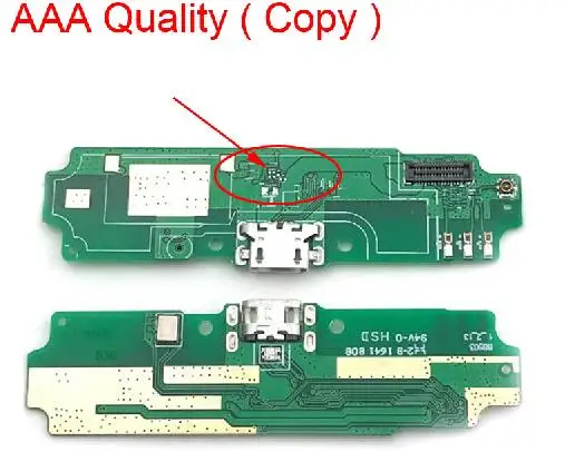 Usb зарядная док-станция плата для зарядки гибкий кабельный разъем для Xiaomi Redmi 4A 5,0 дюйма - Цвет: Copy No IC
