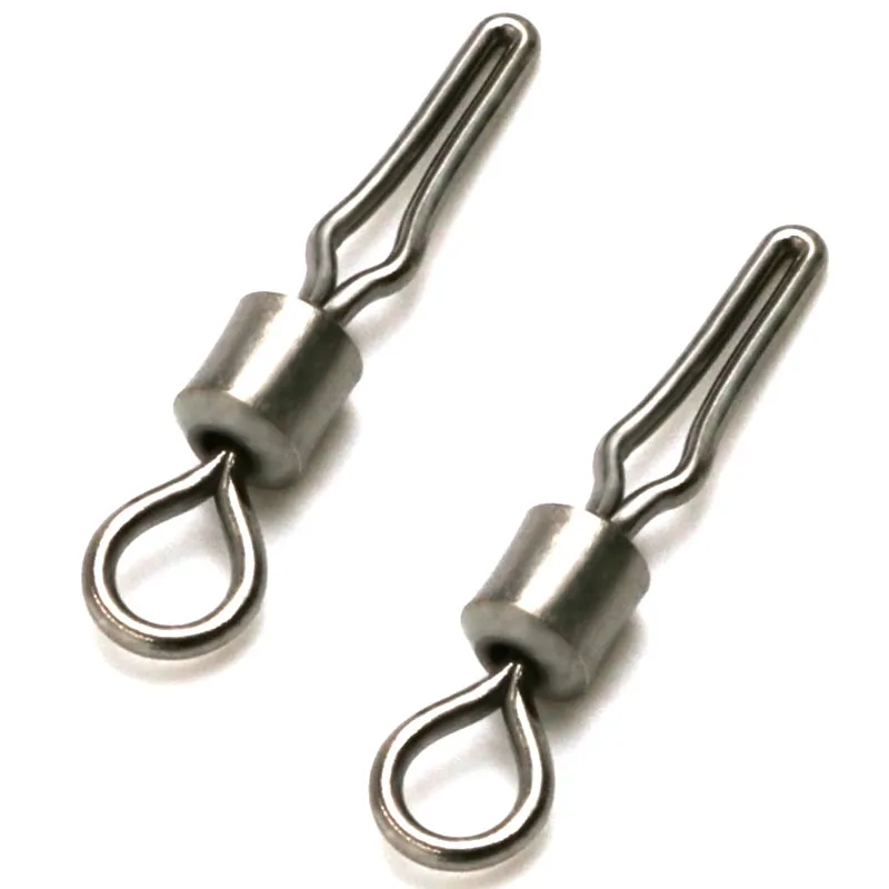 INFOF 30 pieces/lot Swivel with side line clip fishing tackle fishhooks