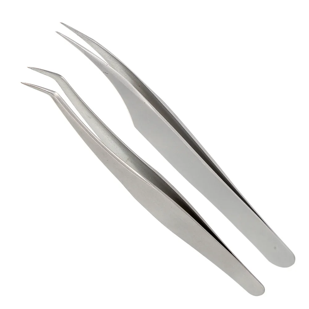1 шт. пинцет для наращивания ресниц из нержавеющей стали|tweezers curved|curved tweezersstainless steel
