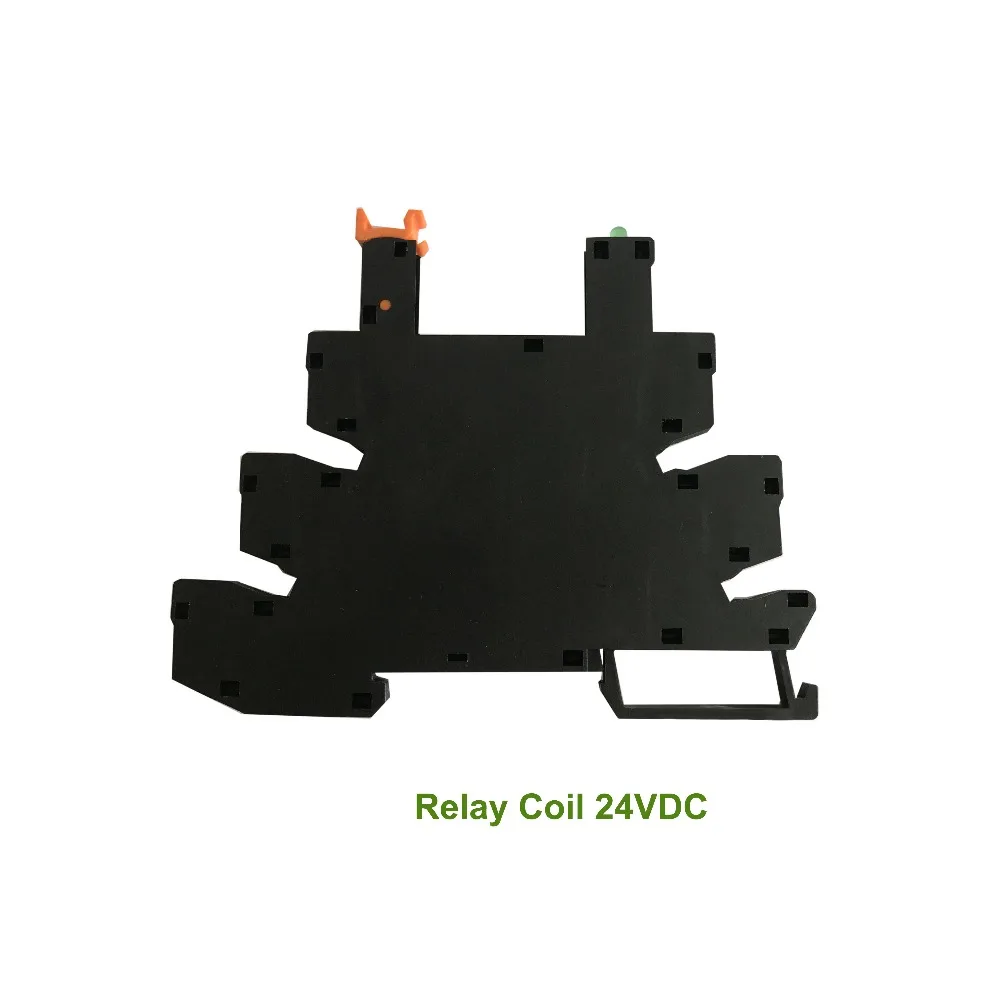 Тонкое реле на винтовой розетке со светодиодной и защитной схемой 24VDC/AC|slim relay|relay