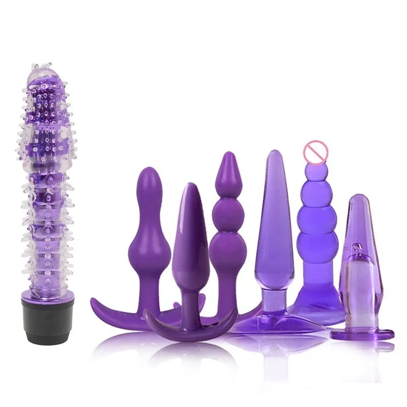 Anal Plug Set With Dildo Vibrator Silicone Beads Butt Vibrador Prostate Massager G Spot Stimulation Adult Sex Toys For Men | Красота и