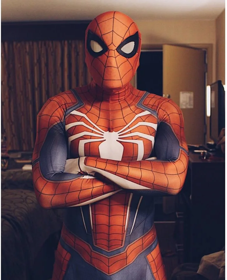 man suit spider soles Spiderman Zentai 3D PS4 Lycra Printing Suit Spandex