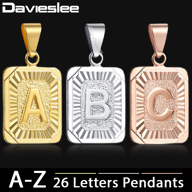 Harga Awal Huruf Liontin untuk Wanita Emas J Z Huruf Liontin Wanita Kalung Davieslee Fashion Perhiasan GPM05 Harga Awal Huruf Liontin untuk Wanita Emas J Z Huruf Liontin Wanita Kalung Davieslee Fashion Perhiasan GPM05