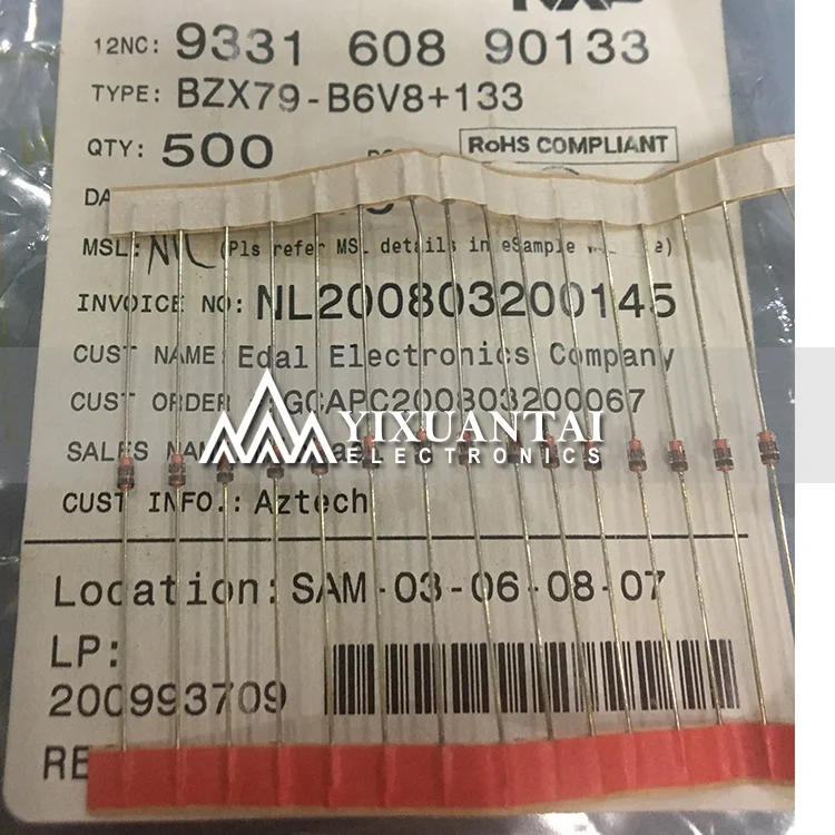 

100PCS/LOT Free Shipping! New Original BZX79-C22 BZX79-C24 BZX79-C27 BZX79-C30 DO35