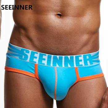 

SEEINNER Brand Men's Underwear Foreign Trade Source Hot Selling Cotton U Convex Bag Men's Sexy Briefs