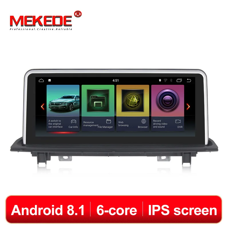 

MEKEDE Car Multimedia player 6 Core Android 8.1 Car gps navigation radio for BMW X1 F48 2016 2017 10.25'' IPS screen 2+32G