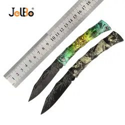 JelBo Мини Складной нож лезвие из нержавеющей стали Портативный карманный нож для охоты кемпинг охотничий нож для выживания Инструменты