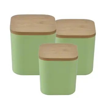 

3pcs Dry Food Storage Jars Container Kitchen Bins Storage Case Organizers for Snacks Nuts Coffee Bean Dry Food Grains