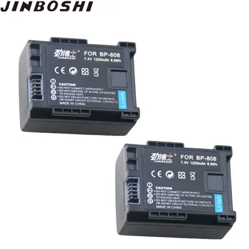 

2Pcs BP-808 BP808 BP 808 BP 827 BP 819 Battery for Canon BP-809 819 827 HF200 HF20 HG21 HG20 FS200 FS21HFM41 HFM400 FS300 FS100