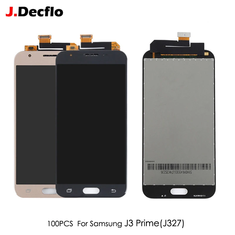 100 шт. Регулируемый Яркость Замена для samsung J3 Prime 2017 появляются J327 J327A ЖК-дисплей