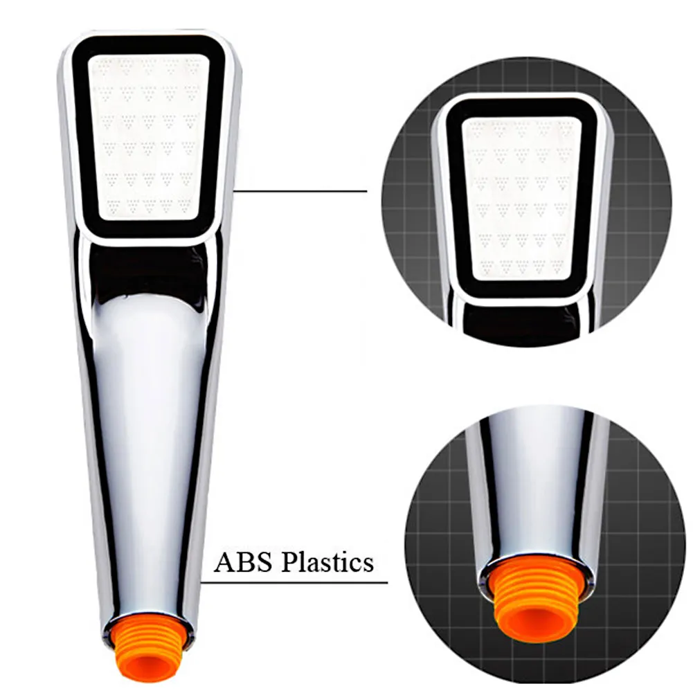 300 отверстие под давлением водосберегающая душевая головка ABS с хромированным покрытием ванная комната ручной душ водяной усилитель душевая головка