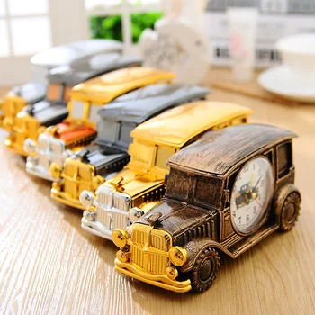 

120pcs/lot V1312-6 CH555 series of six vintage car alarm clock desktop digital clock pointer plastic students