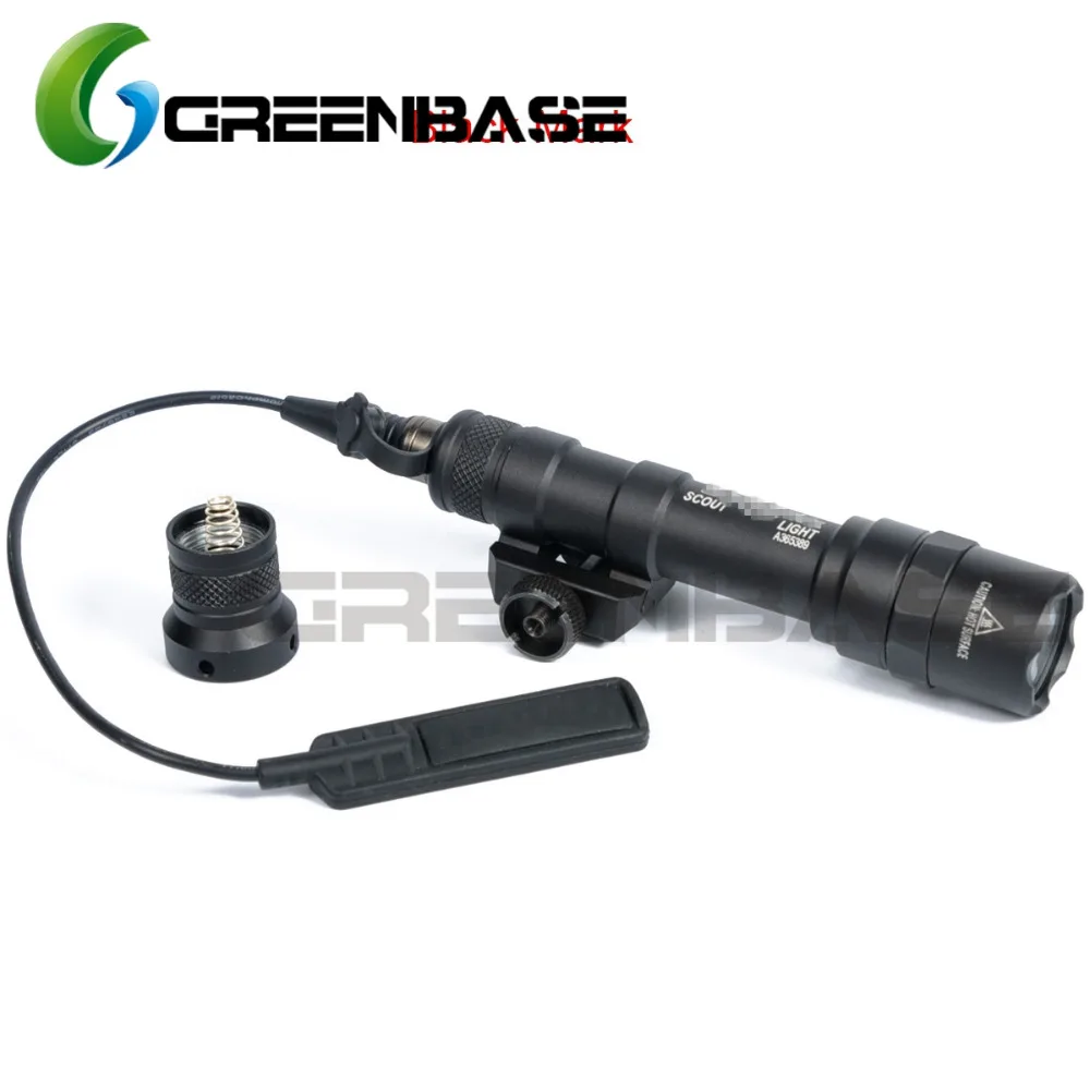 Greenbase SF M600B тактический пистолет M600 флэш-светильник мини-разведчик светильник светодиодный фонарь CREE оружейный светильник с дистанционным хвостовым переключателем