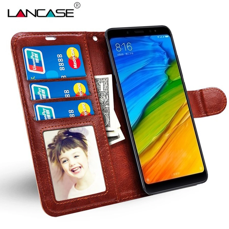 LANCASE телефон сумка для Xiaomi Redmi Note 5 кожаный чехол карта Стенд Wallet Pro плюс Filp Обложка