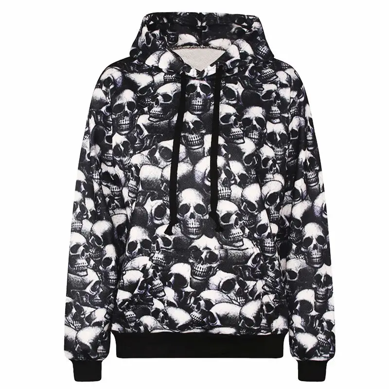 

3d Full Print Skulls Men's Hoodies Hip Hop Style Men Sweatshirt Hipster Jumper Cool Personality Unique Hooded Pullover Male Tops