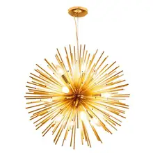 Скандинавский художественный светодиодный алюминиевый люстра в форме одуванчика, золотой подвесной светильник, декоративные светильники, светодиодные домашние светильники