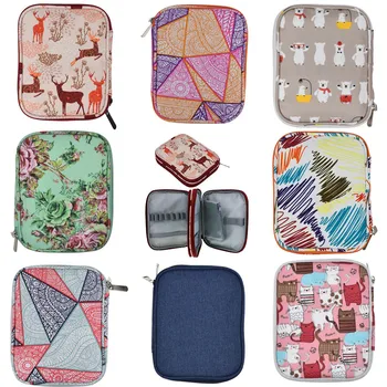 

9 Styles Empty Crochet Hooks Pouch Storage Bag Knitting Kit Case Organizer Bag For Crochet Needles Scissors Ruler Sewing Kit Bag