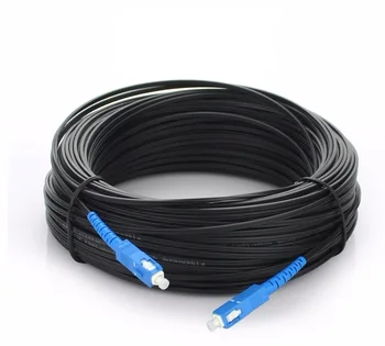 

100m Outdoor Fiber Optic FTTH Drop Cable Patch Cord SC to SC Simplex SM SC-SC 100 Meters Drop Cable Patch Cord