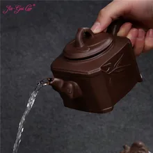 JIA-GUI, Луо, 380 мл, Исин, Фиолетовый Глиняный чайный горшок, чайный набор, ситель, глиняный чайный горшок, традиционный китайский чайный набор, Улун, чай H024